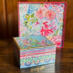 Lilly Pulitzer Trinket Box and Magnet Frame